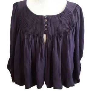 Anthropologie Rohit Rahul Khanna Sheer Broen Swing Crop Top (S)